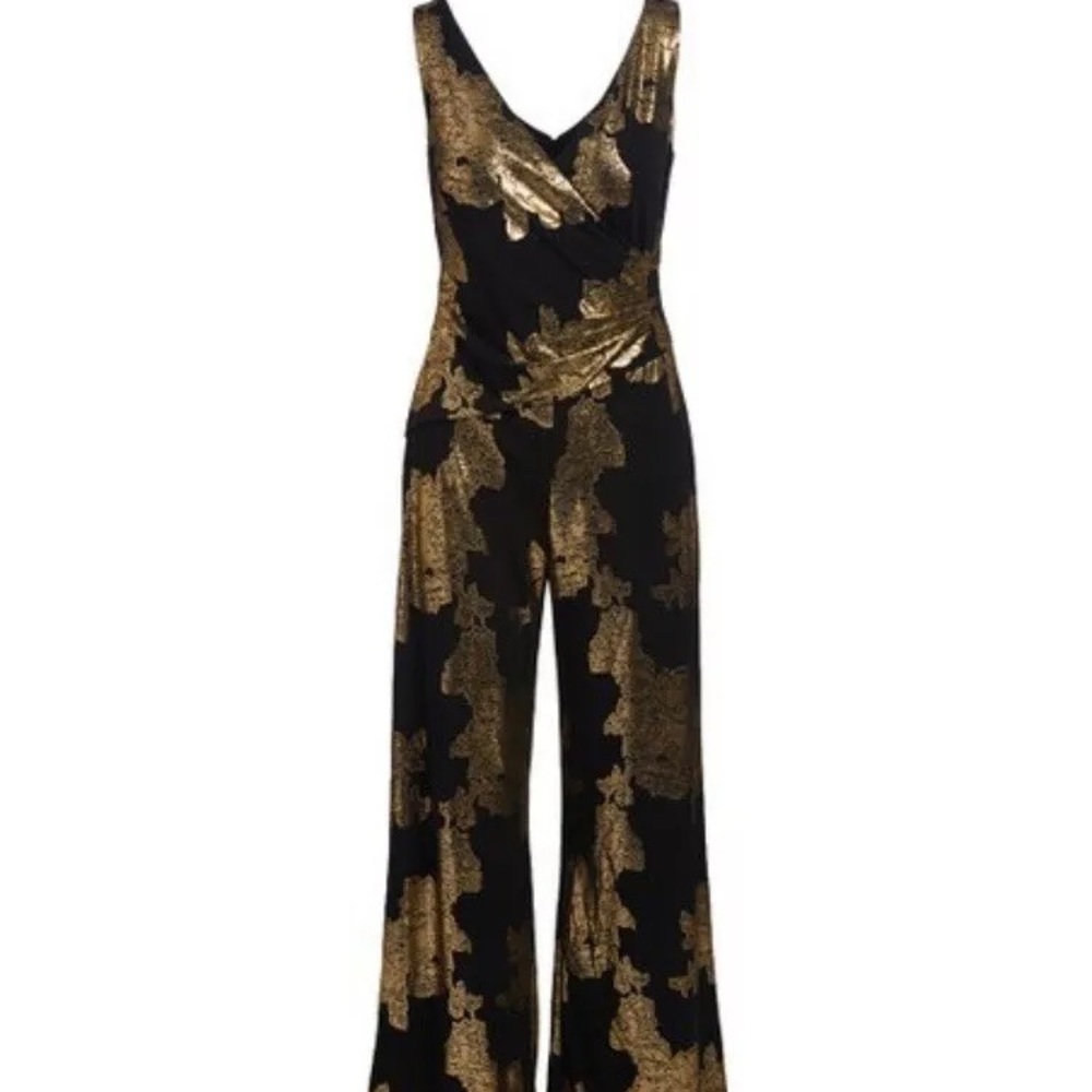 Black and Gold Nine West Jumpsuit